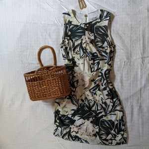 Floral print shift dress